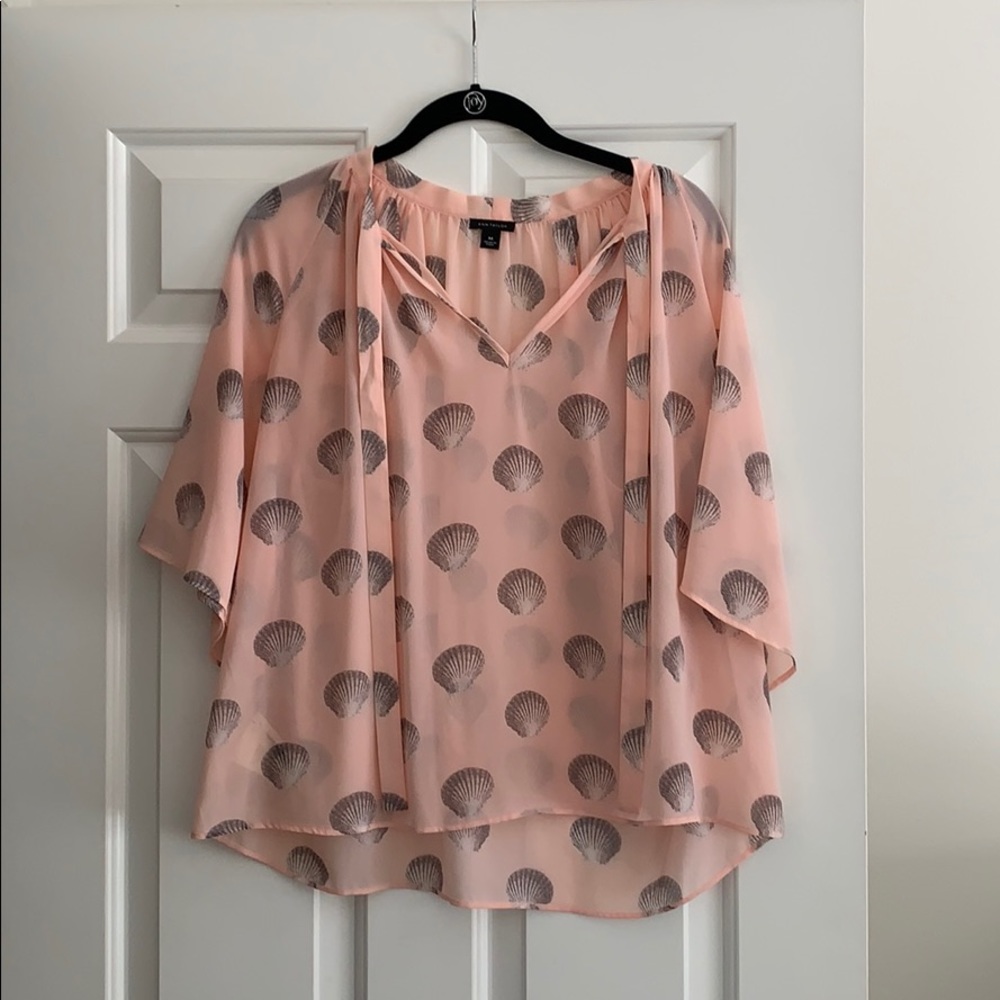 Ann Taylor Seashell Blouse